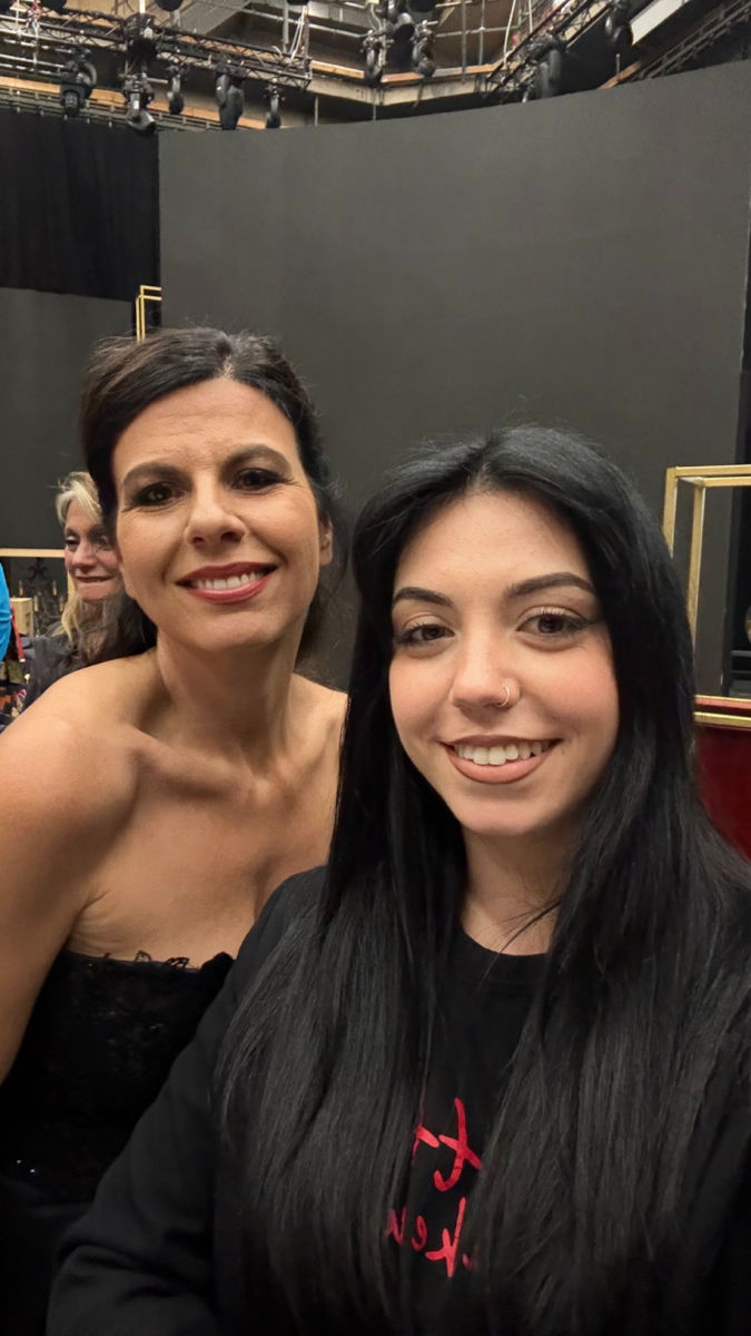 Backstage televisivo con Camilla Casula